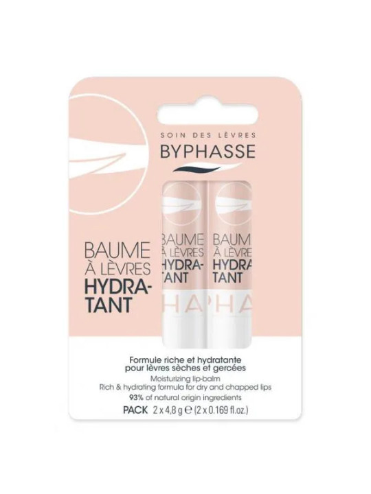 Byphasse Baume à Lèvres Hydratant Lot de 2 Unités