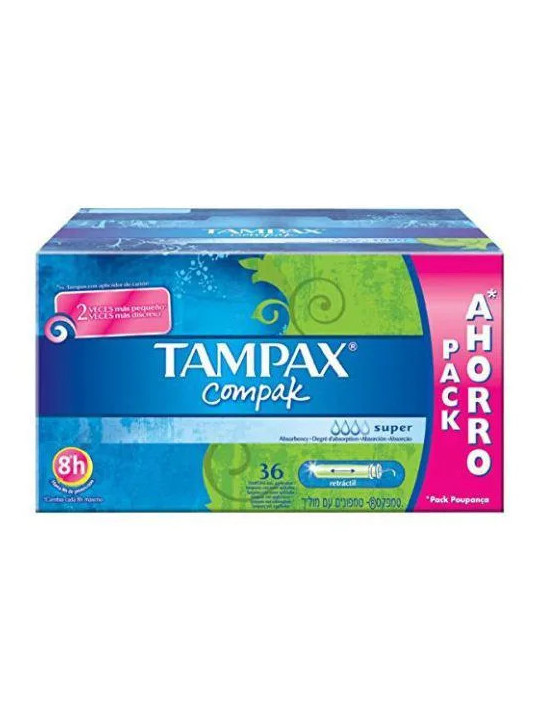 Tampax Compak Tampons Super 36 Unités