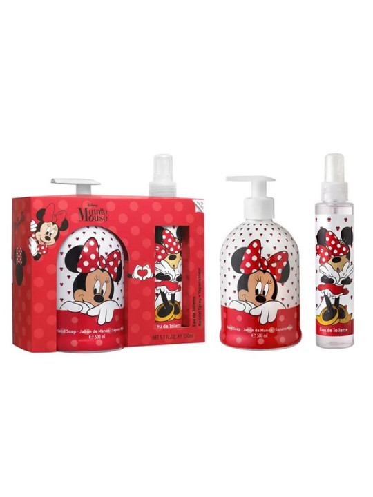 Disney Minnie Mouse Eau De Toilette Vaporisateur 150ml Coffret 2 Produits