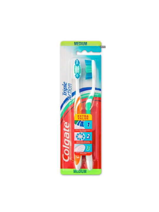 Colgate Triple Action Brosse à Dents 2 Unités