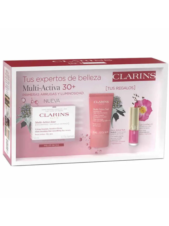 Clarins Multi-Active Jour Peaux Sèches 50ml Coffret 3 Produits