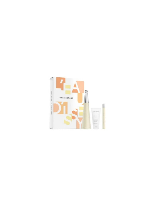 Coffret Issey Miyake L'Eau d'Issey Eau de Toilette 100ml + Lait Corporel 50ml + Eau de Toilette 10ml