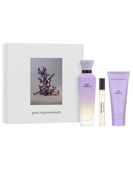 Adolfo Dominguez Iris Vainilla Eau de Parfum Vaporisateur 120ml Coffret 3 Produits
