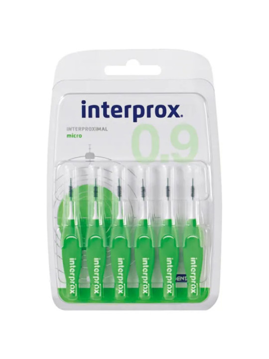Interprox 0.9 Brossettes Interproximales Micro 6 Unités