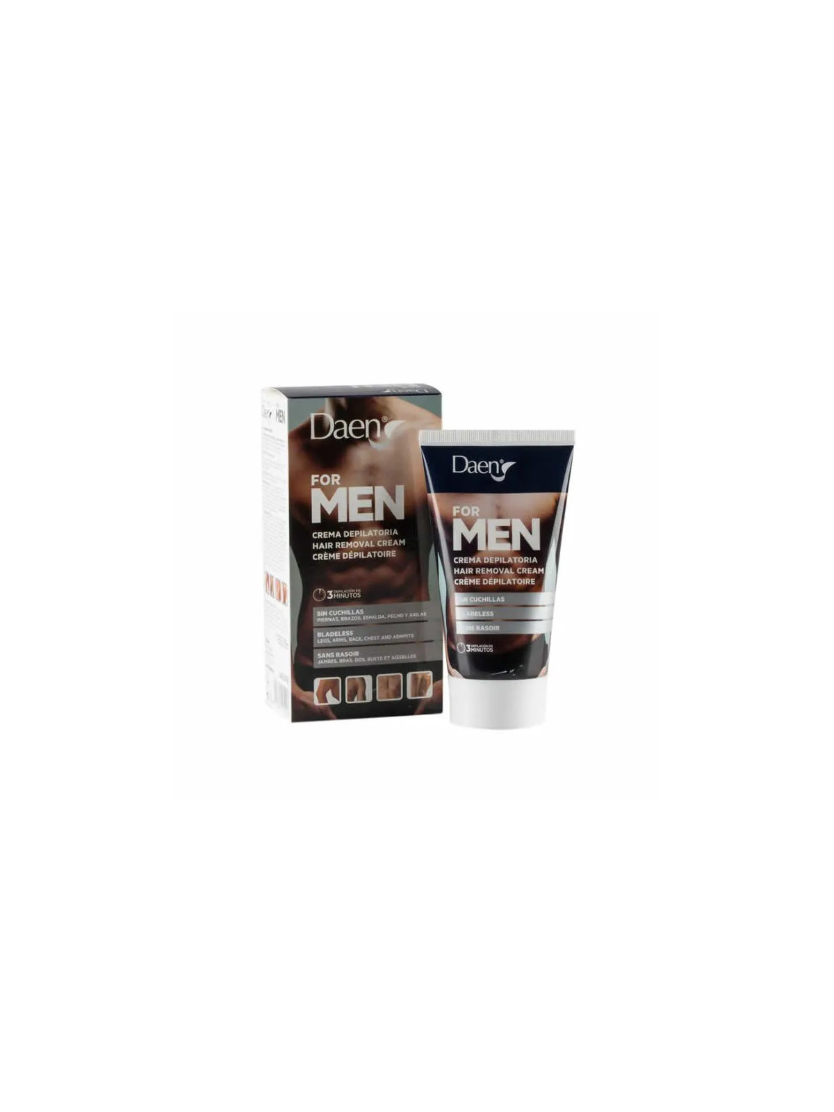 Daen For Men Crème Dépilatoire Sans Rasoir 150ml