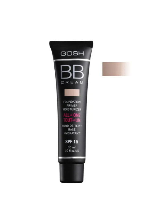 Gosh BB Cream Foundation Primer Moisturizer 02 Beige 30ml