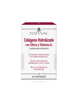 Natysal Collagène avec Silicium et Vitamine D3 60 Comprimés