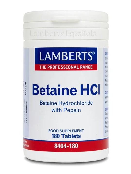 Lamberts Bétaïne HCl 324 mg 180 comprimés