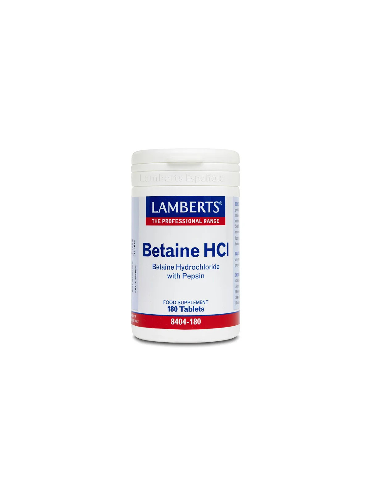 Lamberts Bétaïne HCl 324 mg 180 comprimés
