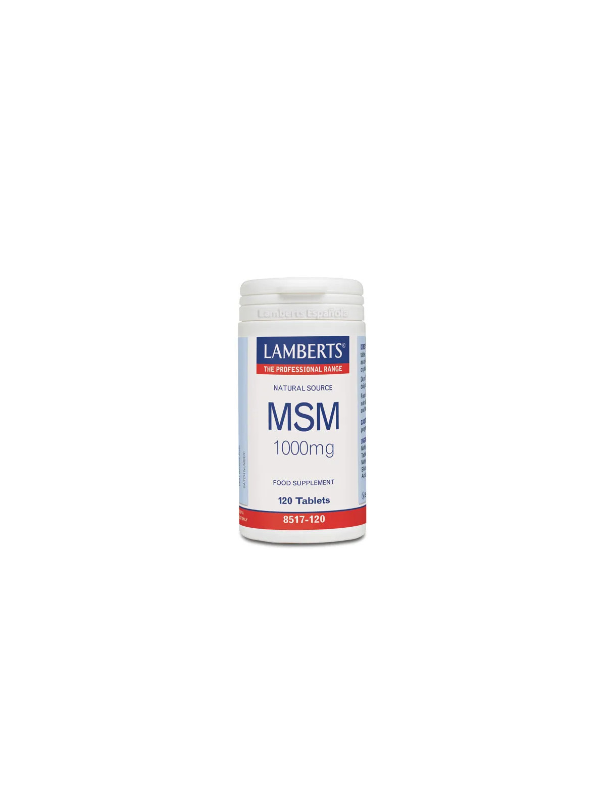 Lamberts MSM 1000 mg 120 comprimés