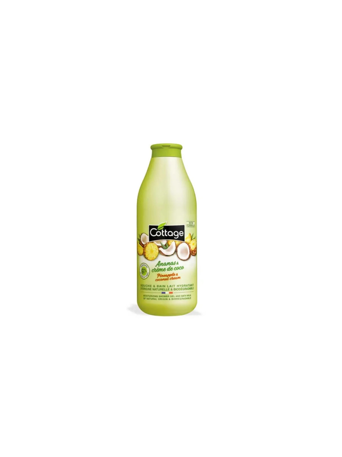 Cottage Ananas & Crème De Coco Douche & Bain Lait Hydratant 750ml