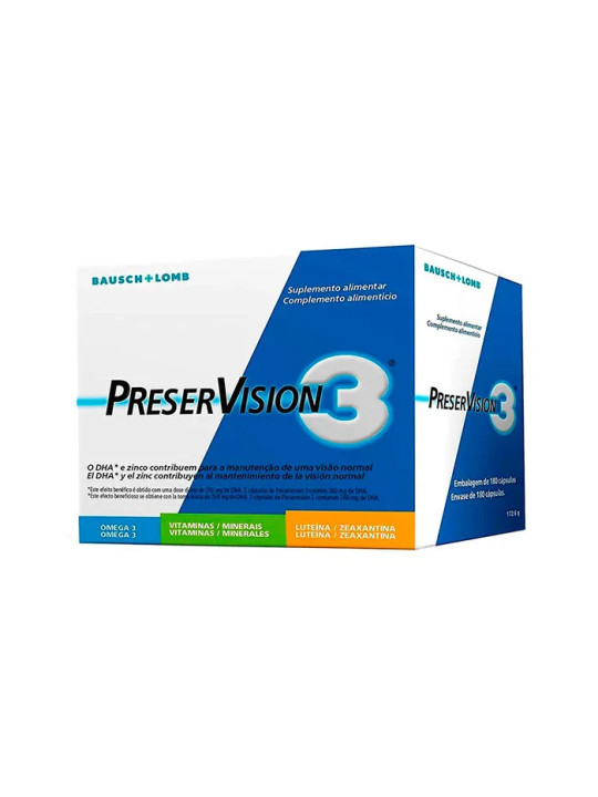 Bausch+Lomb PreserVision 3 180 Capsules