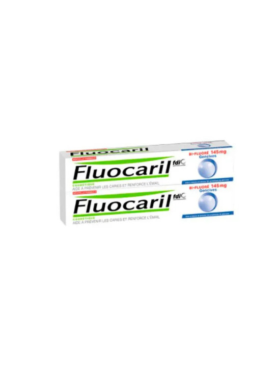 Fluocaril Gencives Dentifrice Bi-Fluoré 145mg Lot 2 x 75ml