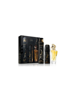 Lattafa Maahir Coffret Eau De Parfum 100ml + Déodorant 200ml + Spray D'Ambiance 300ml