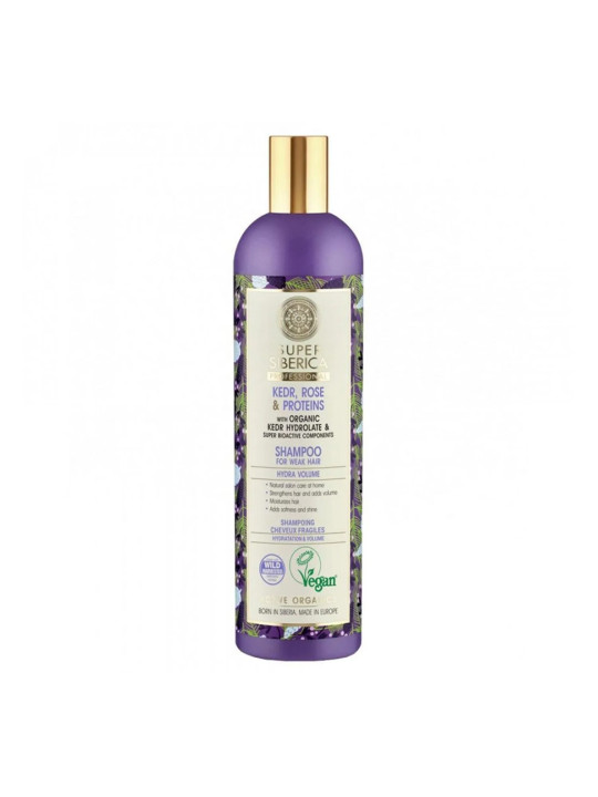 Natura Siberica Pin Rose et Protéines Shampooing Professionnel Cheveux Fragiles 400ml