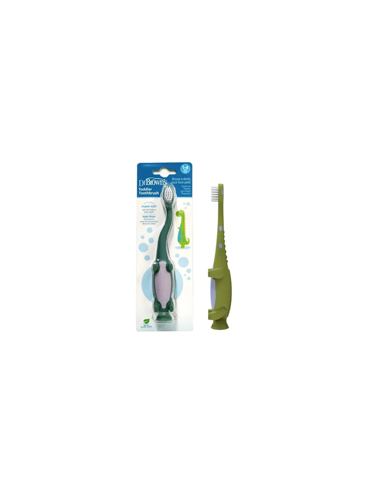 Dr. Brown's Brosse à Dents 1-4 ans Dinosaure