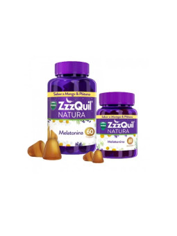 ZzzQuil Natura Mélatonine Mangue & Banane 60+30 Gommes