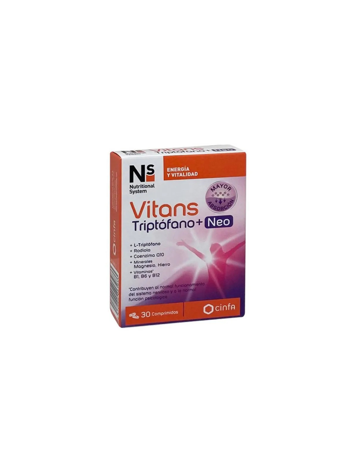 NS Vitans Tryptophane+ Neo 30 Comprimés