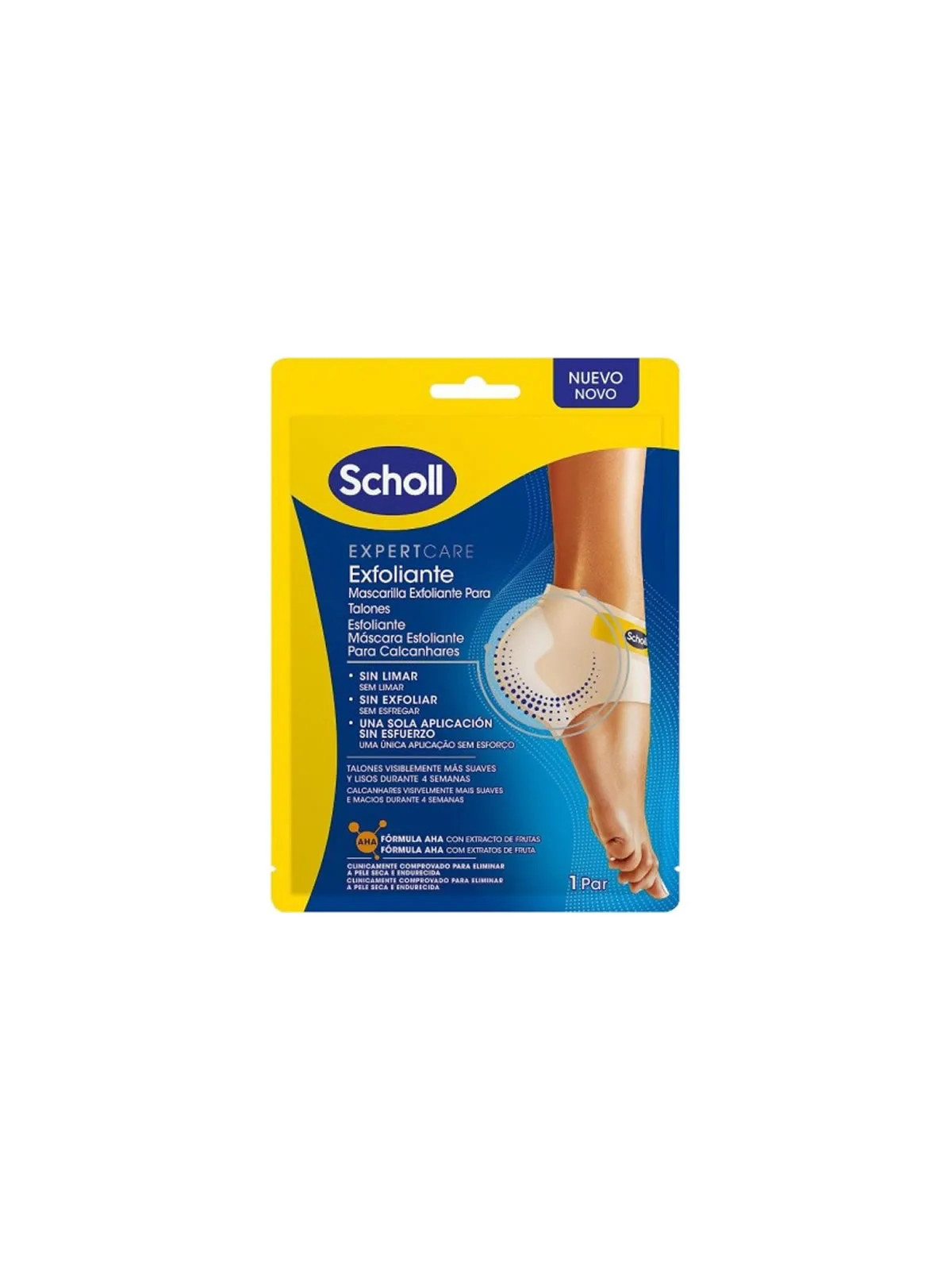 Scholl Masque Exfoliant pour Talons 1 Paire
