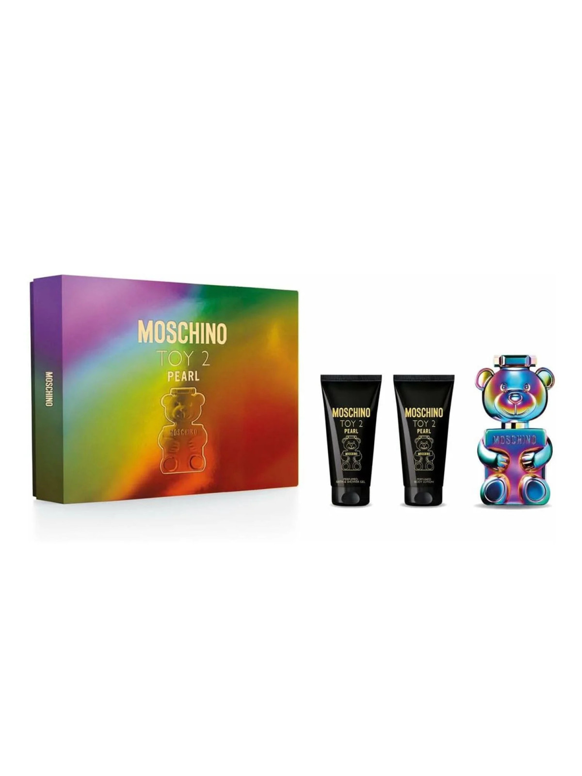 Coffret MOSCHINO Toy 2 Pearl Eau de Parfum 50ml + Lait Corps + Gel Douche 50ml + Lotion 50ml