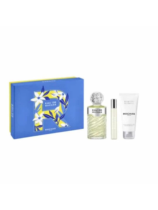Rochas Eau de Rochas Eau de Toilette Spray 100ml Coffret 3 Produits