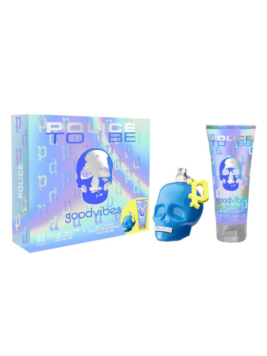 Police To Be Good Vibes Eau de Toilette Homme 40ml Spray + Shampooing & Gel Douche 100ml