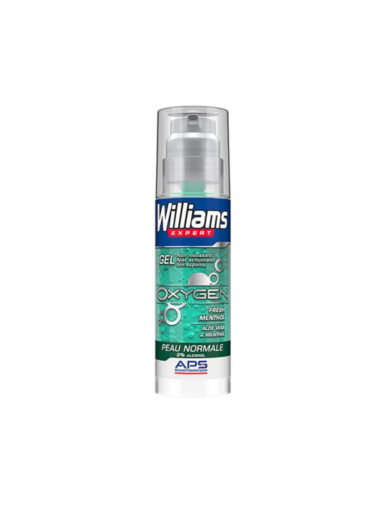 Williams Expert Oxygen Gel à Raser Peau Normale