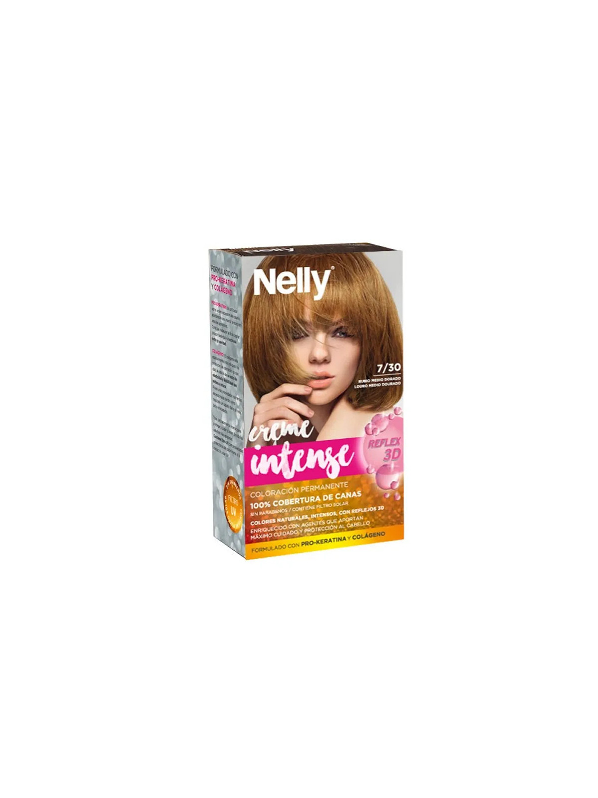 Nelly Crème Intense Coloration 7/30 Blond Moyen Doré