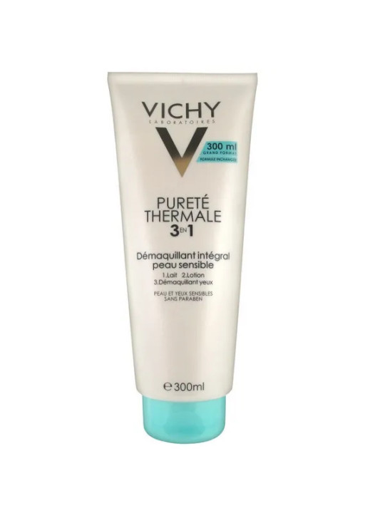 Vichy Pureté Thermale 3 en 1 Démaquillant Intégral Peau Sensible 300ml