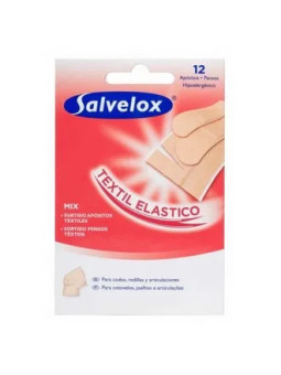 Salvelox Pansement Tissu Assorti 12 Pcs