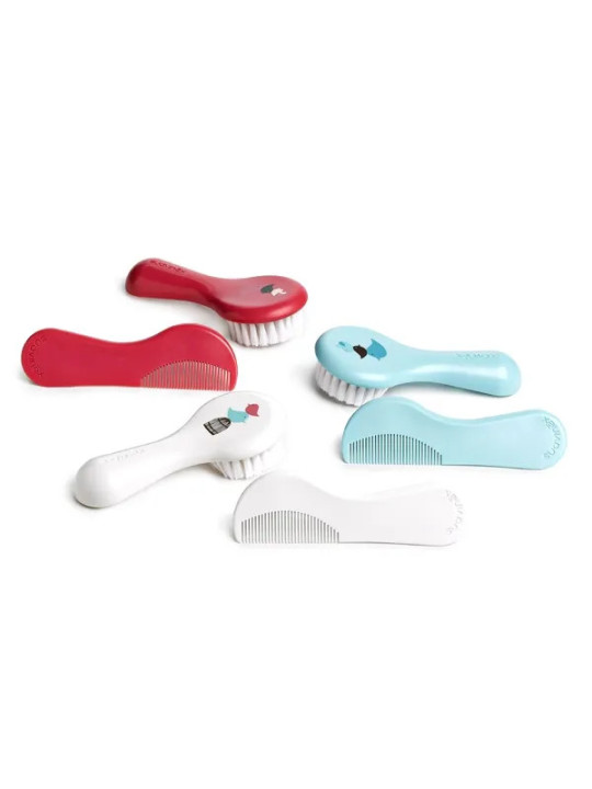 Suavinex Set Brosse et Peigne Bleu