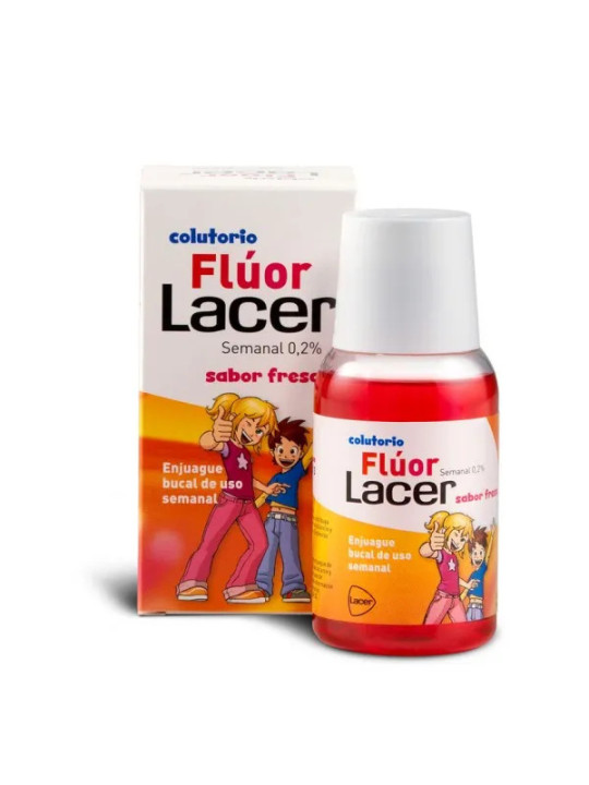 Lacer Bain de Bouche Fluor 0,2% Goût Fraise 100ml