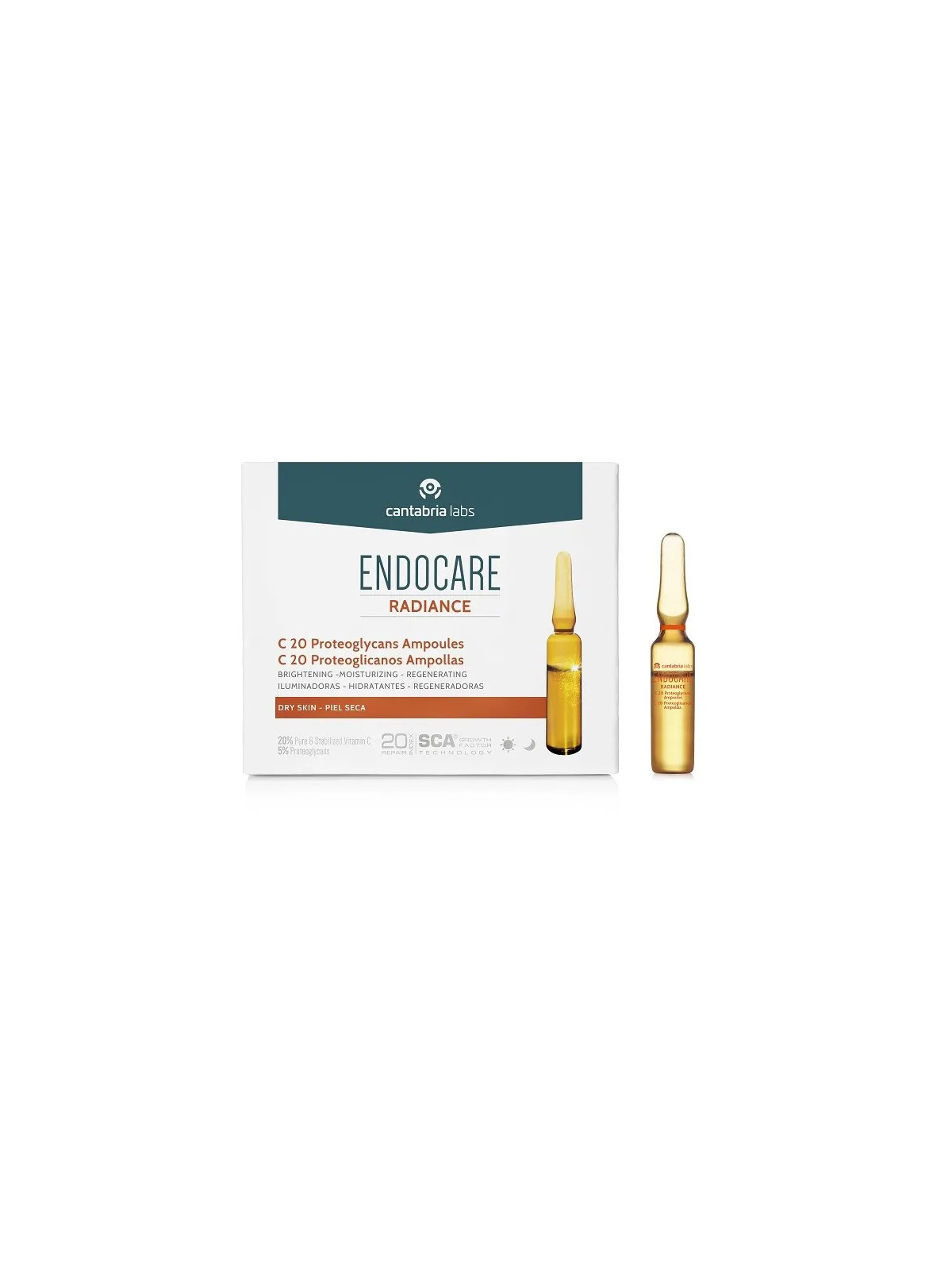 Endocare C20 Protéoglycanes 30 Ampoules 2ml - Peau Sèche et Déshydratée