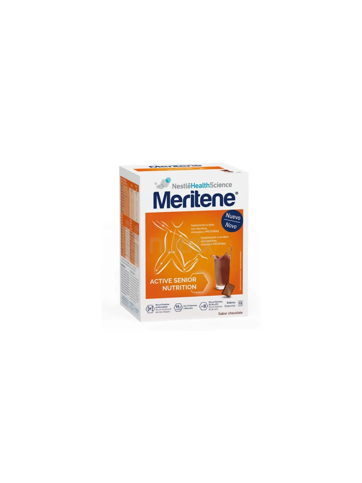 Meritene Boisson Saveur Chocolat 15 Sachets