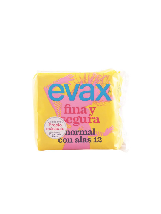 Evax Fina & Segura Normal avec Ailettes Serviettes Hygiéniques 12 Unités