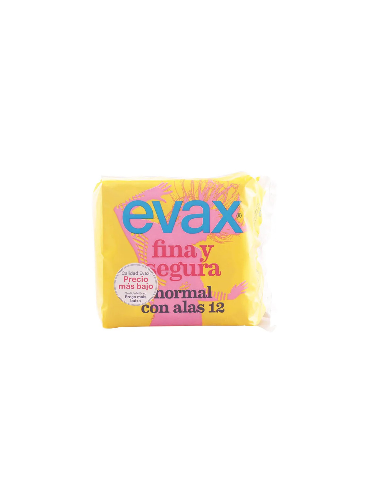 Evax Fina & Segura Normal avec Ailettes Serviettes Hygiéniques 12 Unités