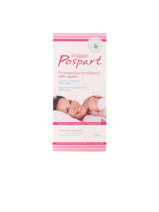 Indasec Postpartum Protège-Slips Tocologiques 100% Coton 24 Unités