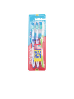 Colgate Extra Clean Medium Brosse À Dents 3 Unités