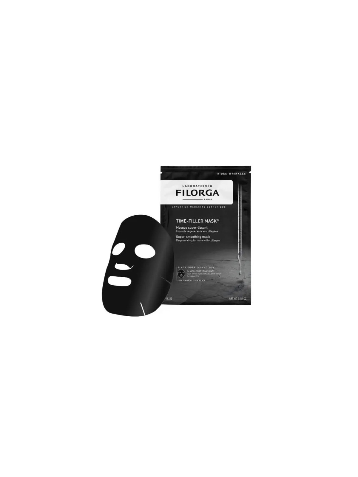 Filorga Time-Filler Mask Masque Noir Super Lissant au Collagène