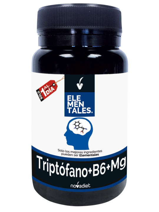 Novadiet Tryptophane Vitamine B6 Magnésium 30 Capsules Végétales