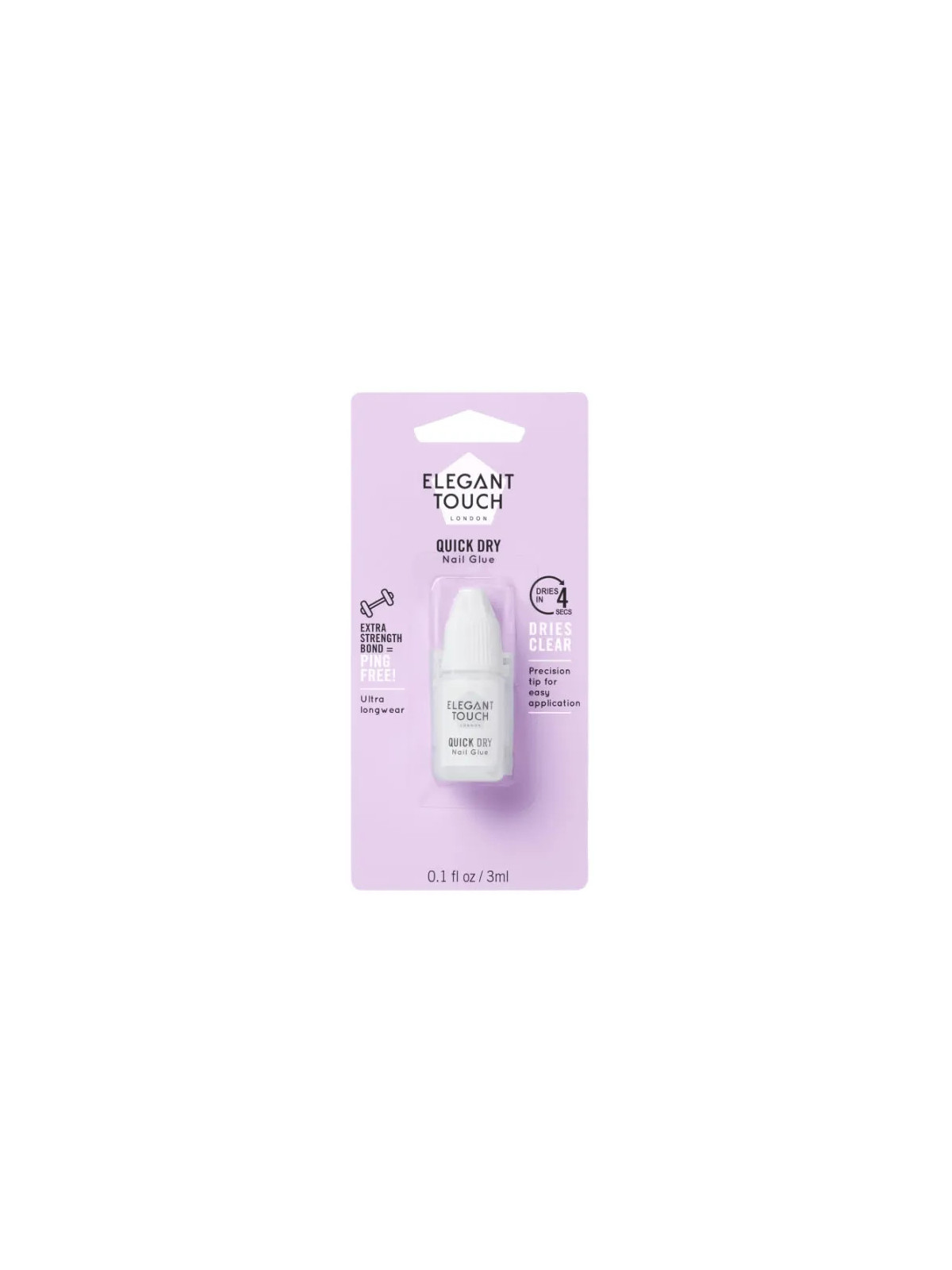 Elegant Touch Colle Ongles Séchage Rapide 5 Secondes