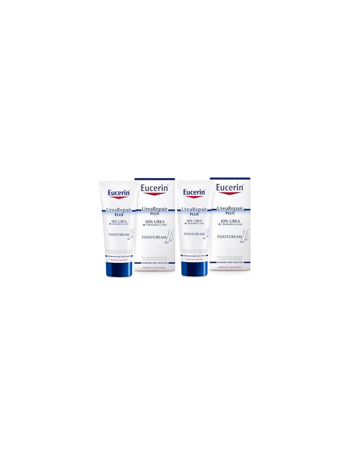Eucerin UreaRepair Plus Crème Pieds 2x100ml