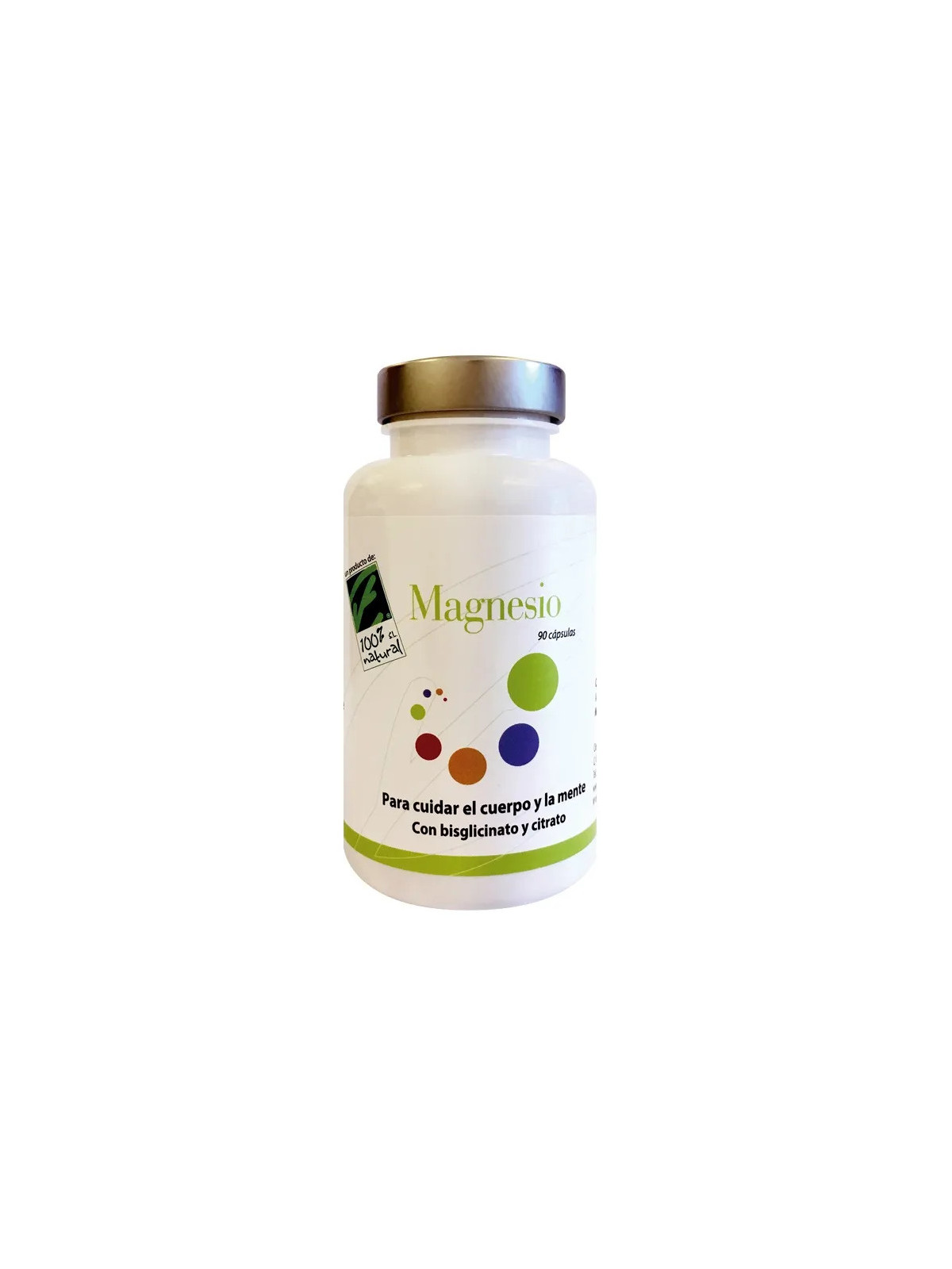 100% Natura Magnésium 90 Capsules