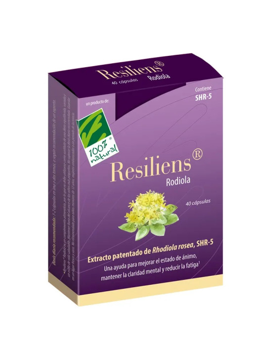 100% Natura Resiliens Rhodiola 40 Capsules