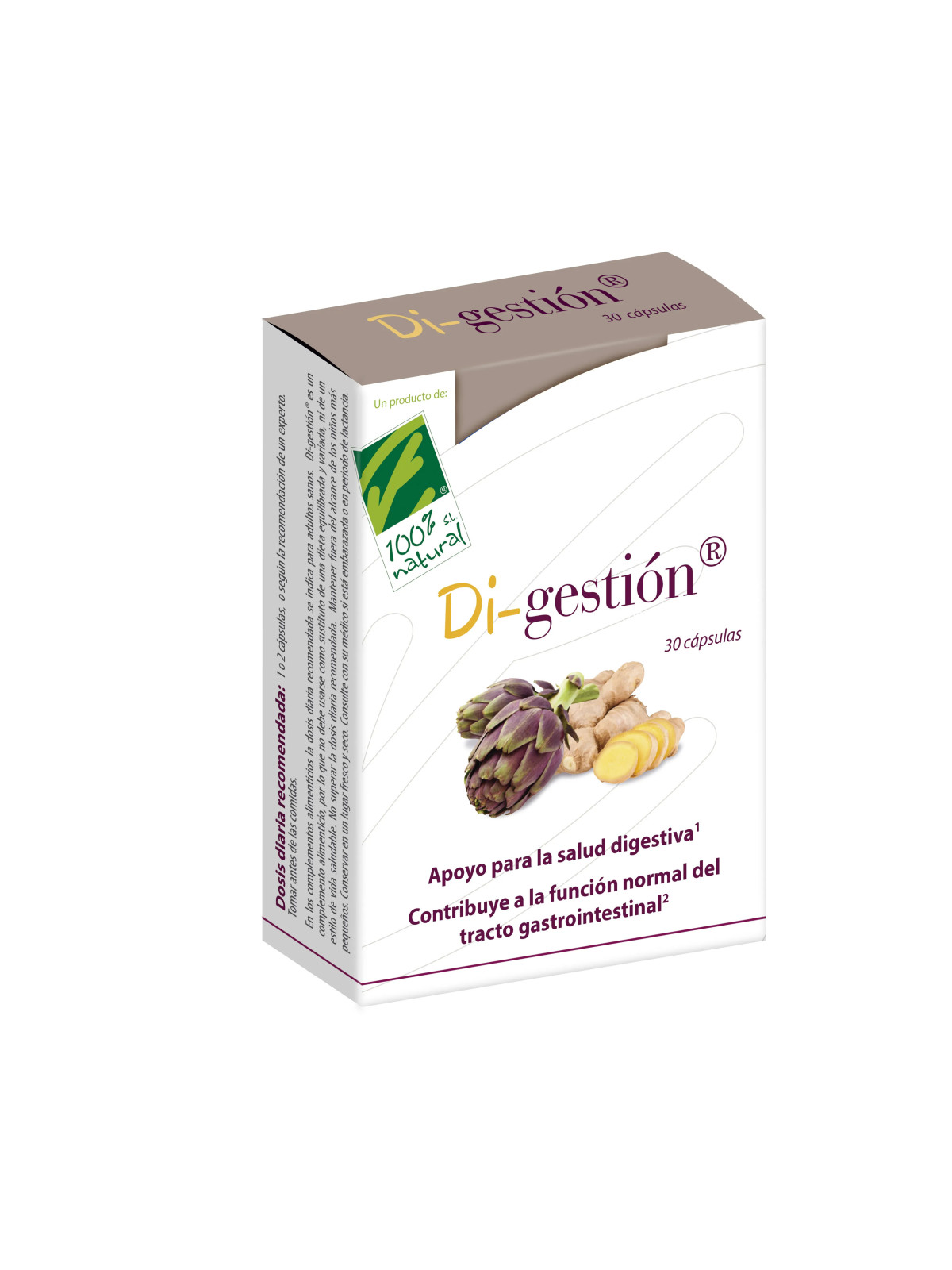 100% Natura Di-Gestion 30 Capsules