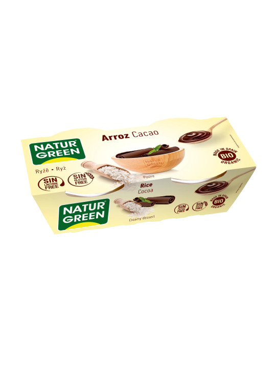NaturGreen Dessert Riz Chocolat 2x125g