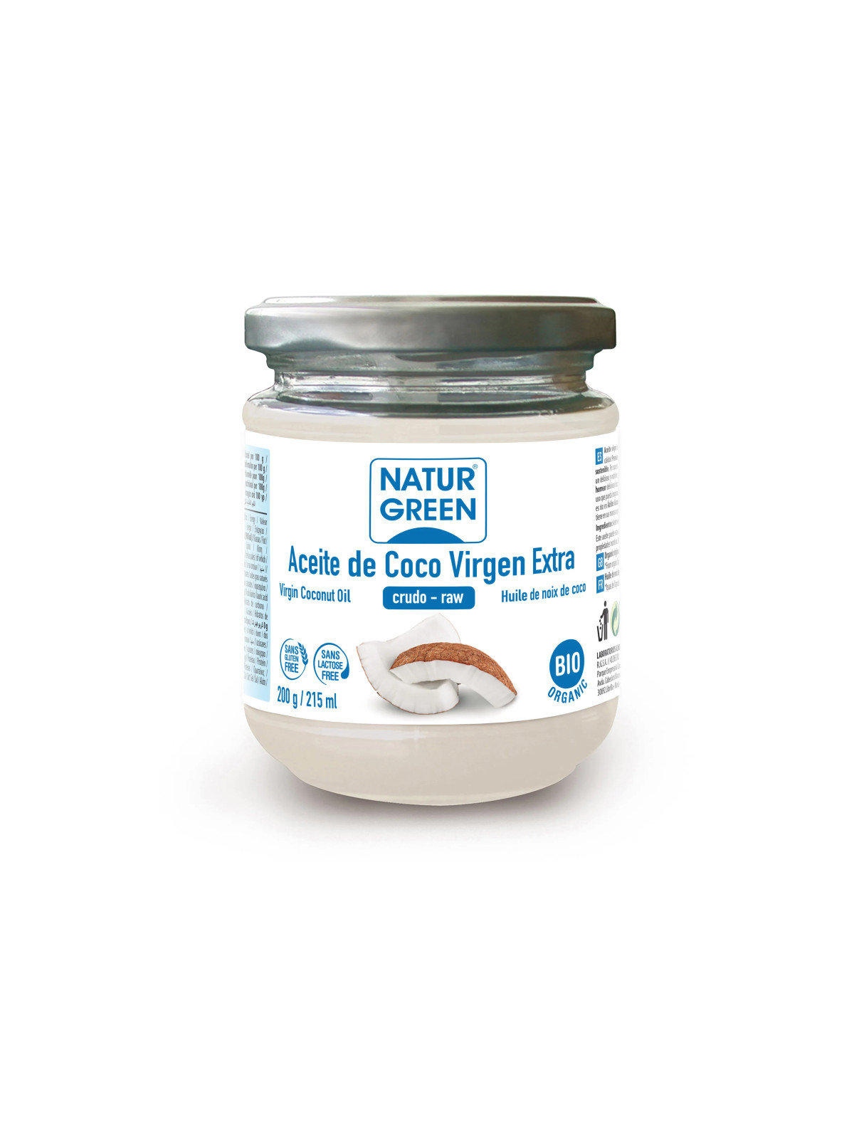 Naturgreen Huile Vierge de Coco Bio 200g