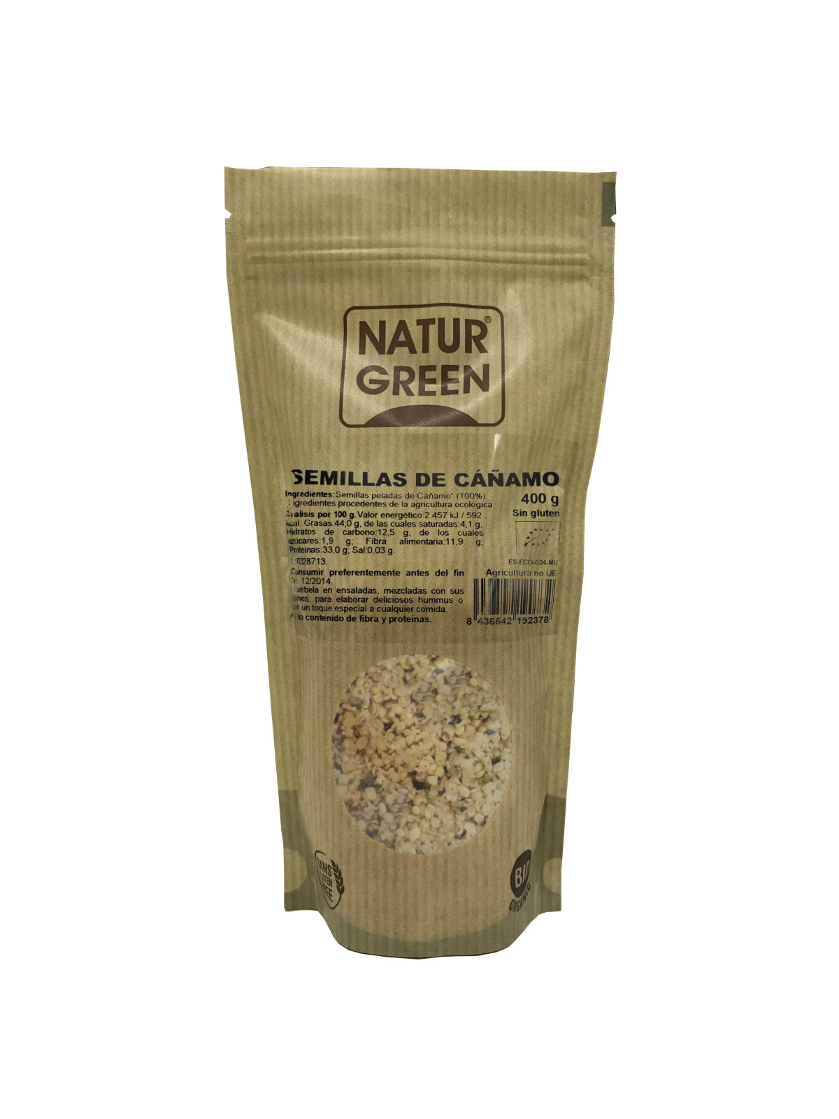 Naturgreen Graines de Chanvre Bio 400g