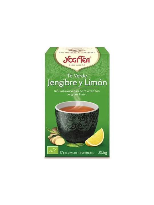 Yogi Tea Thé Vert Gingembre et Citron 17 sachets x 1,8g
