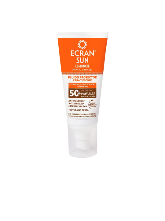 Ecran Sun Lemonoil Fluide Visage et Cou SPF50 50ml